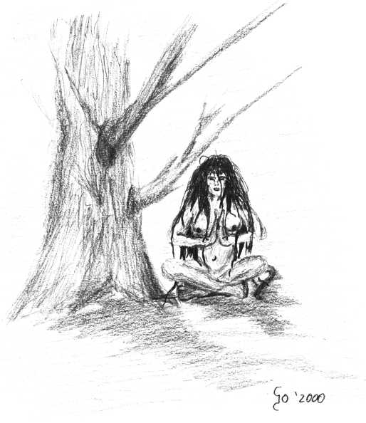 Dies ist meine eigene Zeichnung ihrer Meditation (vom 30.06.2000)
